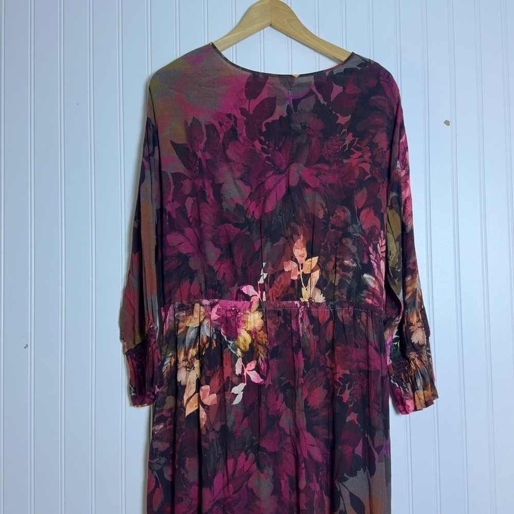 Soft Surroundings Dress Natural Romance Floral Maxi Size Large NWT Casual - Picture 11 of 13